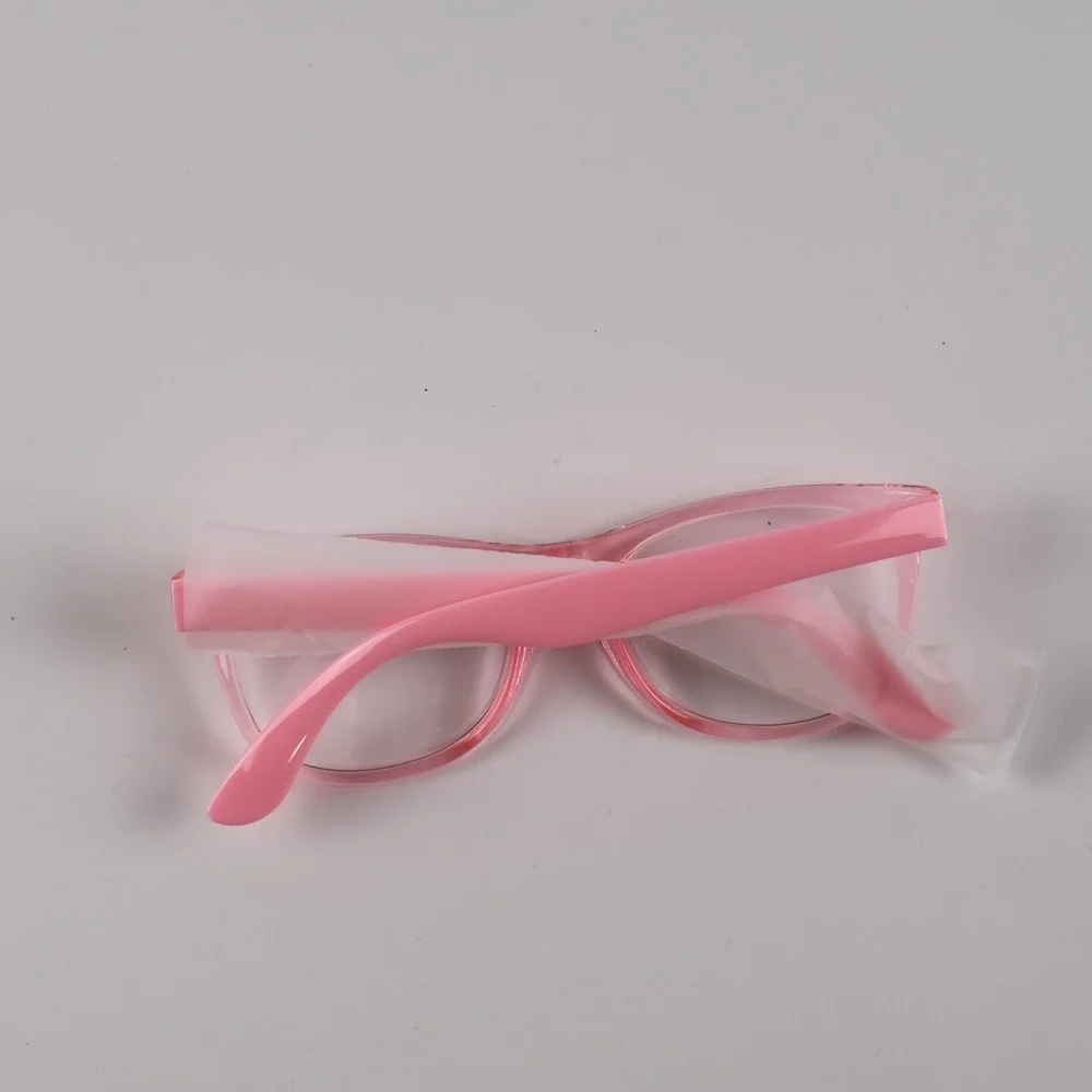 A&E Eyewear Cat Eye Glasses Pink Translucent Clear Lens NWT